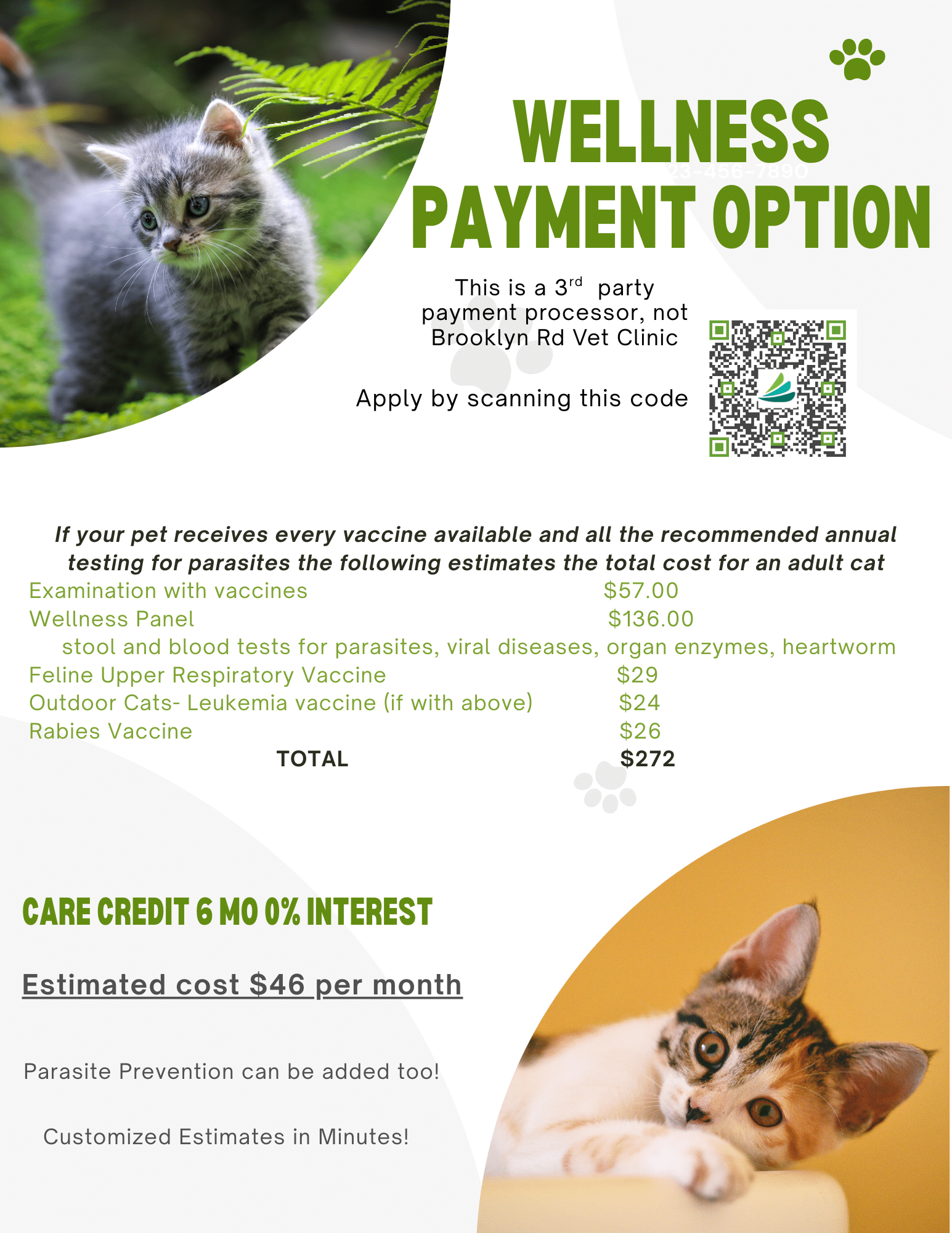 Cat Wellness payment plans 2